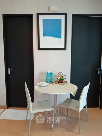 Cozy dining nook with modern decor and elegant table setting