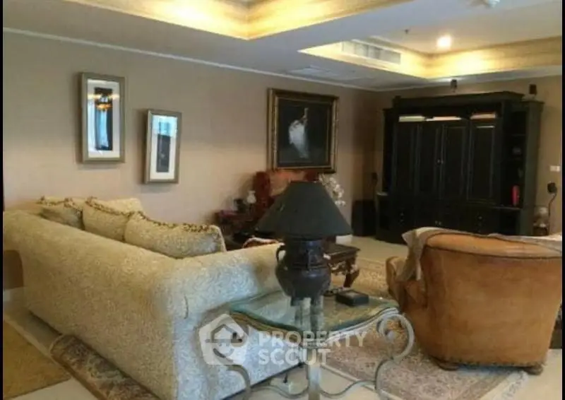 Luxurious living room with elegant furniture and classic decor