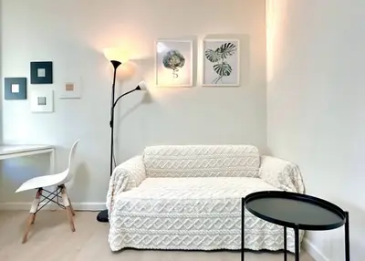 Chic and cozy living room with modern decor and stylish furniture
