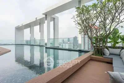 Luxurious rooftop pool with stunning city views and modern design.