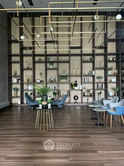 Luxurious modern living room with elegant decor and stylish furniture