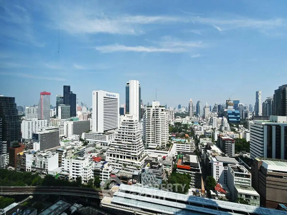 Stunning cityscape view showcasing modern skyline and architectural diversity.