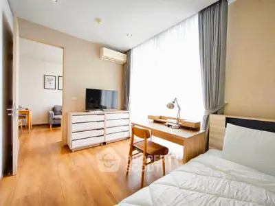 Bright and airy bedroom with modern furnishings and natural light