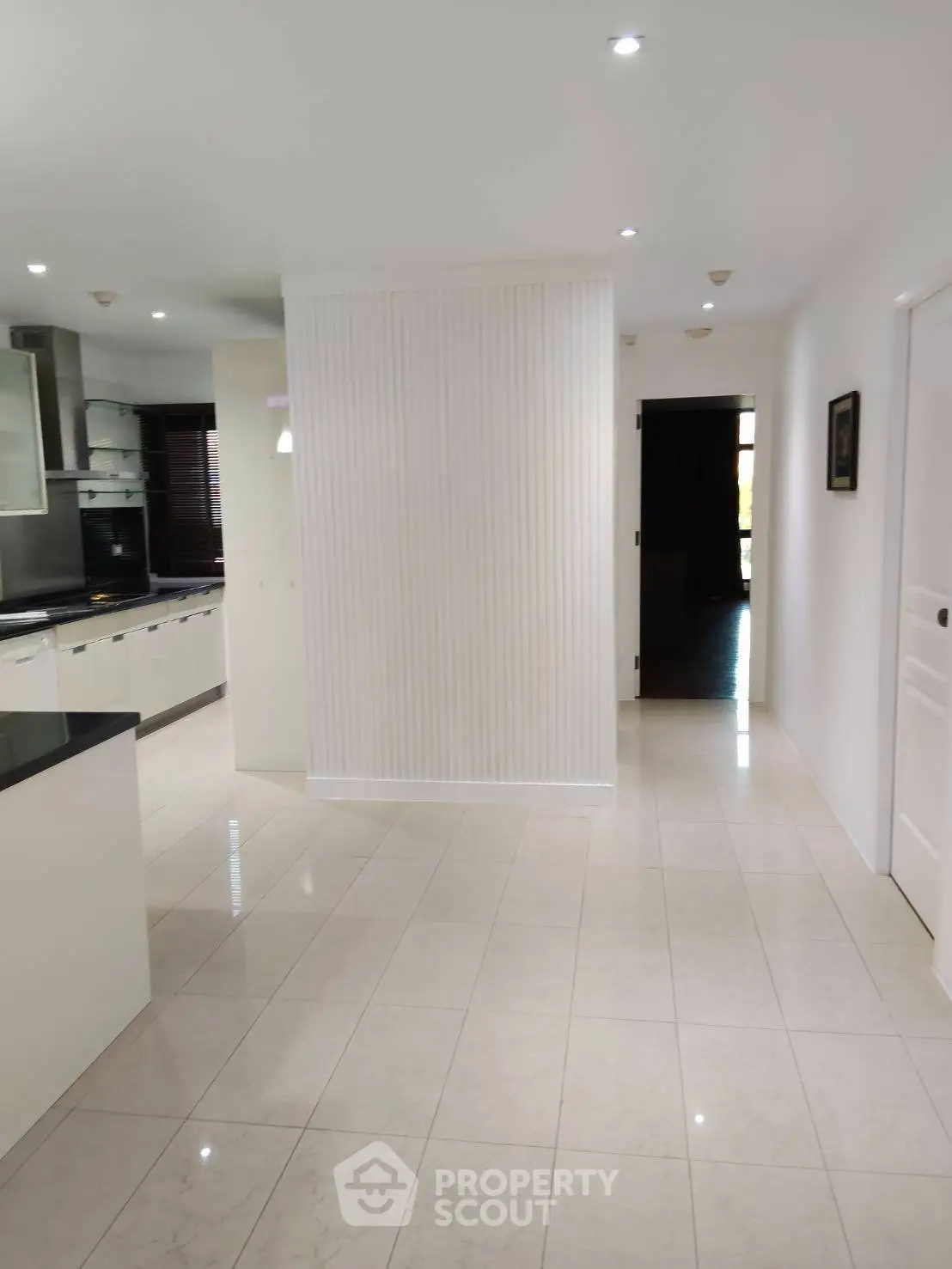 Spacious modern kitchen with sleek design and open layout