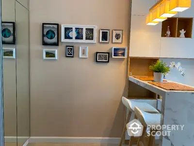  1 Bedroom Condo at The Niche Pride ทองหล่อ เพชรบุรี Livingroom