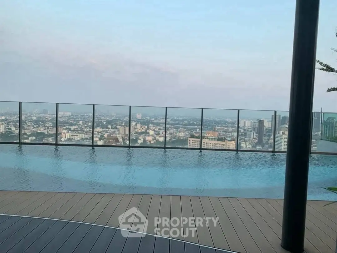 Stunning rooftop infinity pool with panoramic city views, perfect for luxury urban living.