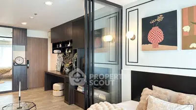 Modern living space with stylish decor and open layout