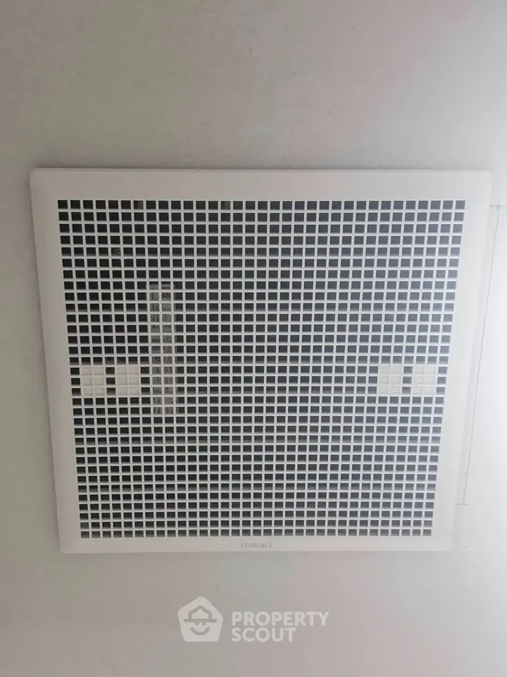 Modern ceiling vent in a contemporary home interior