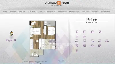  1 Bedroom Condo at Chateau In Town Ratchada 20-5