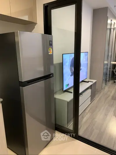 Modern kitchen with sleek design and open layout