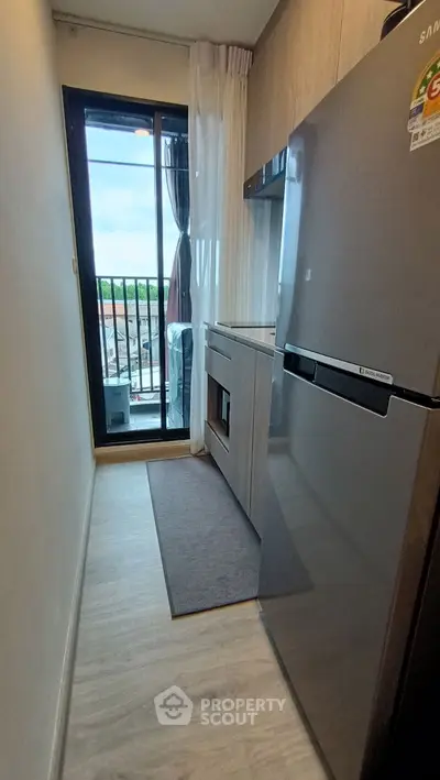 Modern kitchen with sleek design and open layout