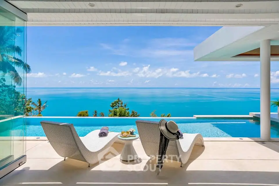 Luxurious beachfront property with infinity pool and stunning ocean view