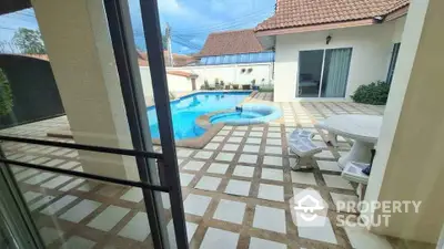 Stunning villa with private pool and spacious patio, perfect for luxurious outdoor living.