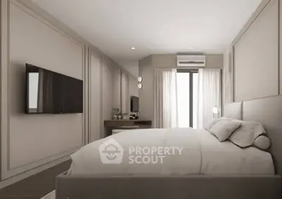 Luxurious modern bedroom with elegant decor and natural light