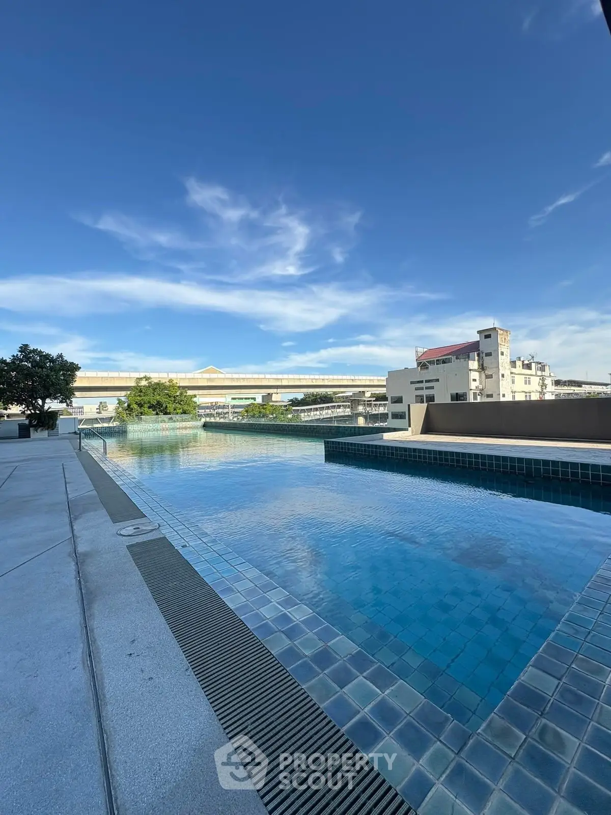 Stunning rooftop pool with panoramic city views and modern design.