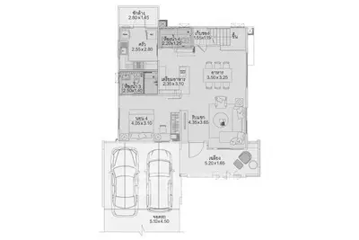 Detailed floor plan showcasing spacious layout with garage and multiple rooms.