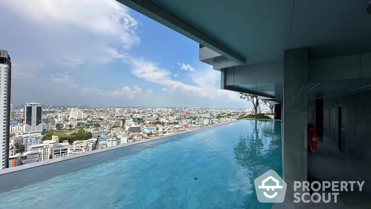 Stunning rooftop infinity pool with panoramic city views