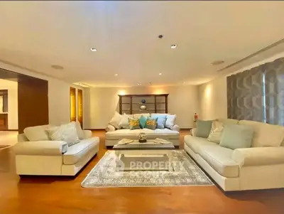 Spacious living room with elegant furniture and cozy ambiance