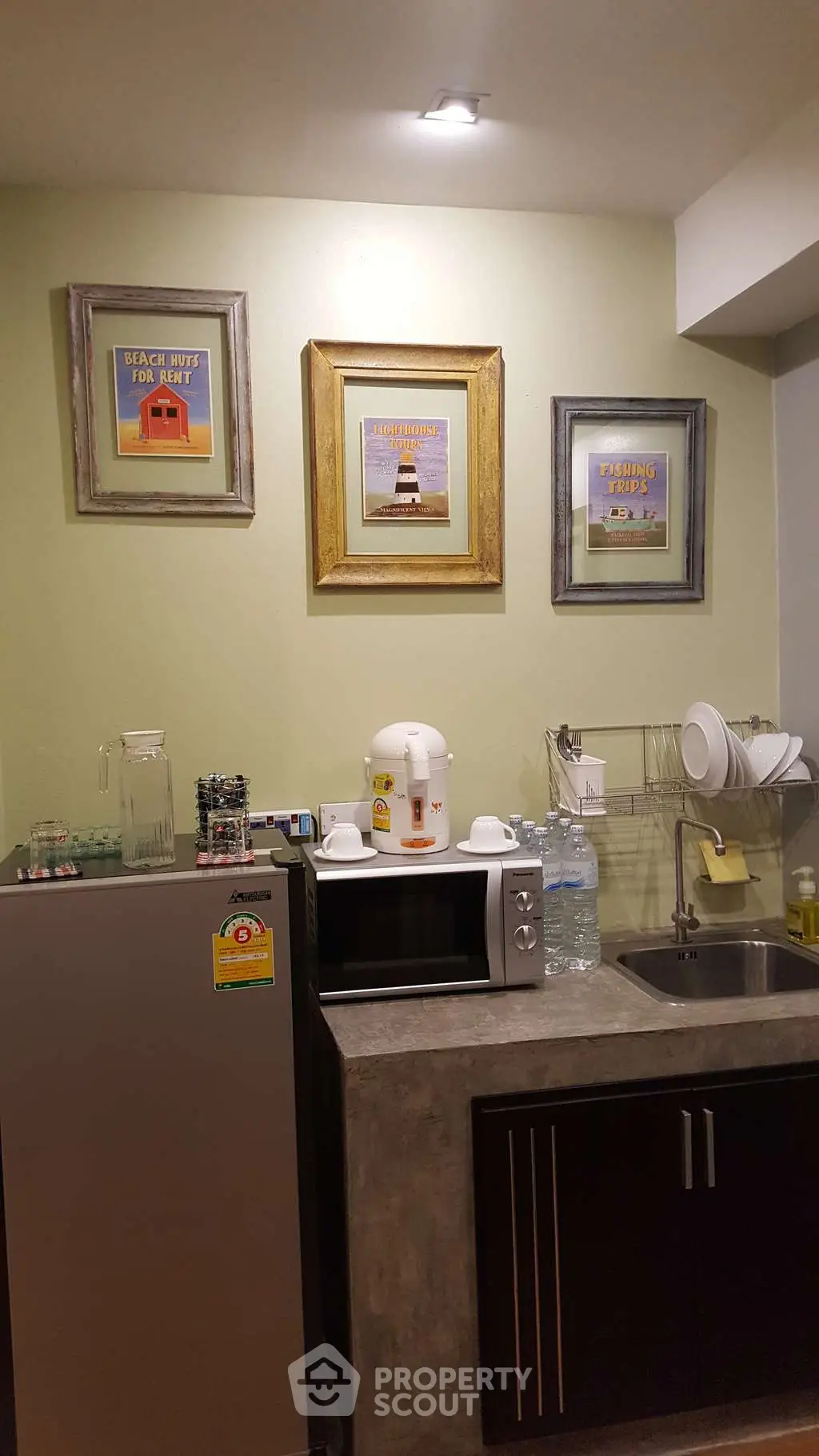 Cozy kitchen with modern appliances and stylish decor