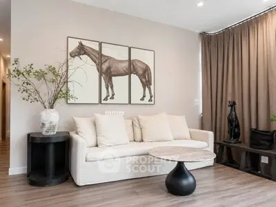 Stylish living room with modern decor and elegant furnishings