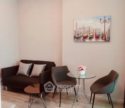 Chic living room with modern furniture and elegant decor