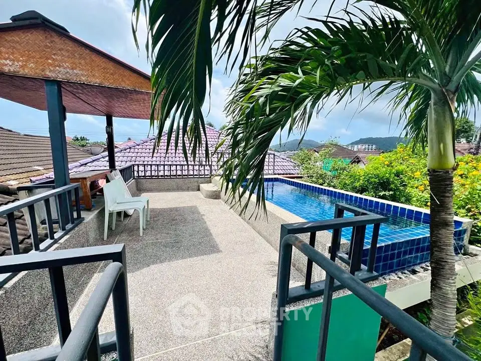 Stunning rooftop terrace with private pool and scenic views