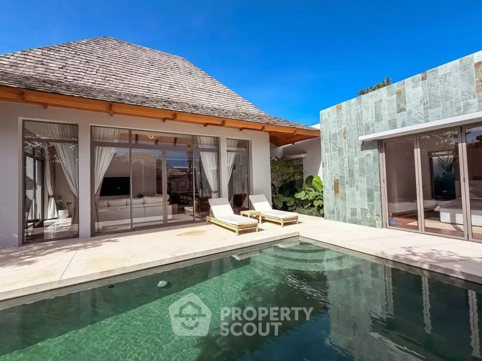 Luxurious villa with private pool and modern design, perfect for relaxation and leisure.