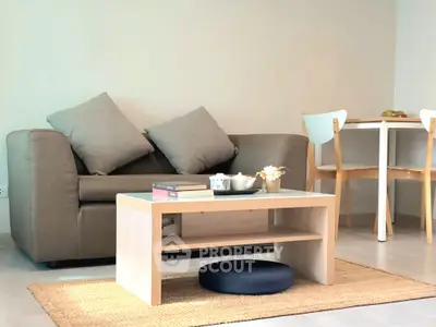 Cozy living room with modern furniture and natural light