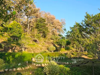 Beautiful landscaped garden with lush greenery and serene surroundings, perfect for nature lovers.