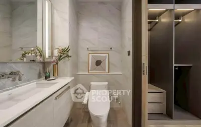 Luxurious bathroom with modern fixtures and elegant decor