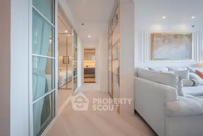 Luxurious modern living room with elegant decor and spacious layout