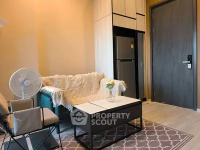 Cozy modern living room with stylish furniture and elegant decor