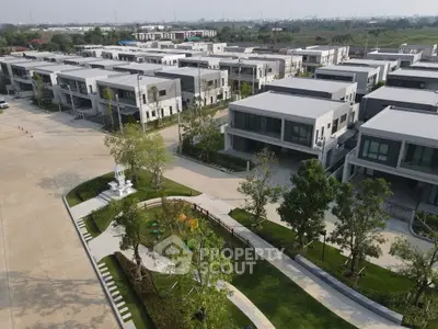 Modern residential complex with spacious homes and landscaped gardens