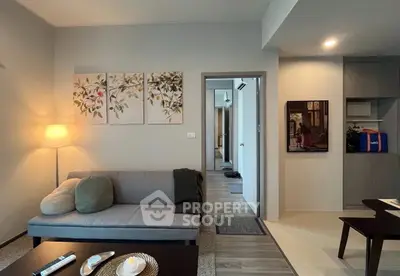 Modern living room with stylish decor and cozy ambiance