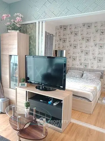 Modern studio apartment with stylish decor and open layout
