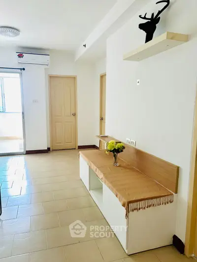 Bright living room with modern decor and natural light