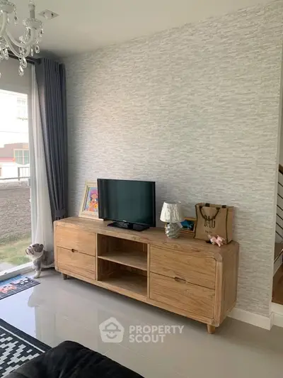 Chic living room with modern TV stand and elegant decor