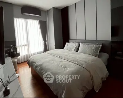 Luxurious modern bedroom with elegant decor and natural light