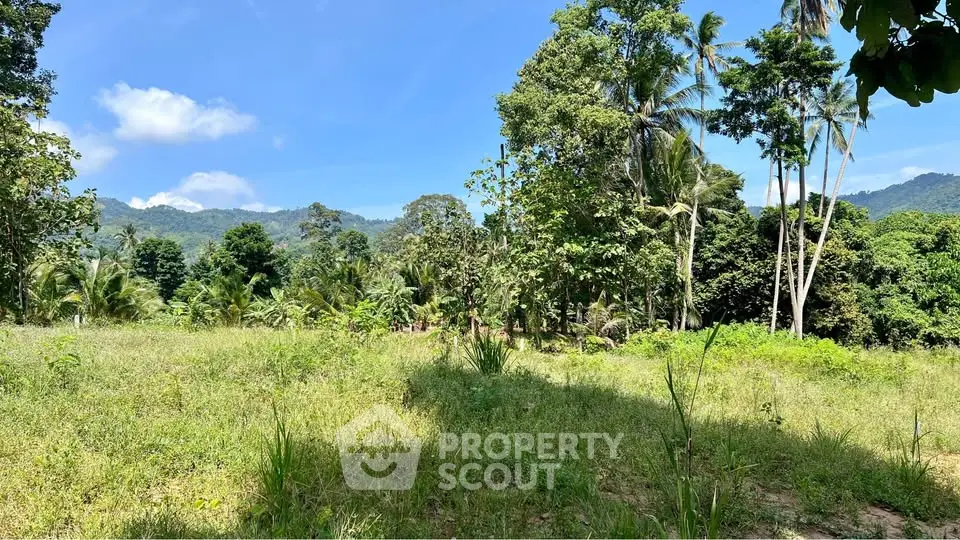 Scenic land plot with lush greenery and mountain views, perfect for development or investment.