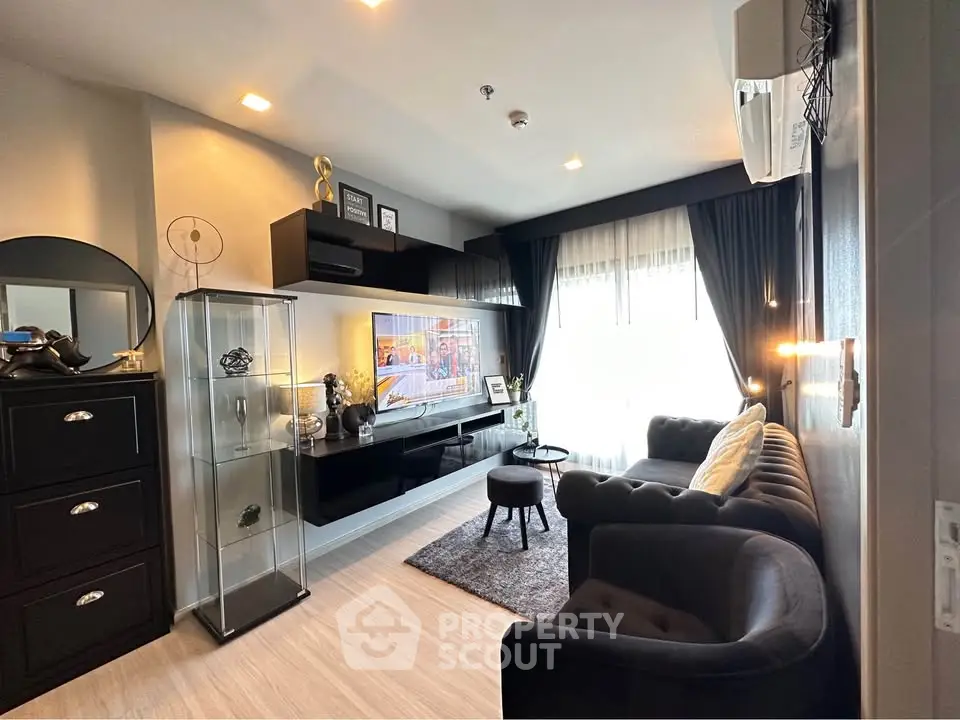 Stylish modern living room with plush seating and elegant decor