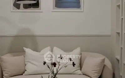 Cozy living room with stylish decor and comfortable seating