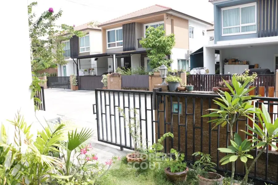 Charming suburban homes with lush gardens and modern design.