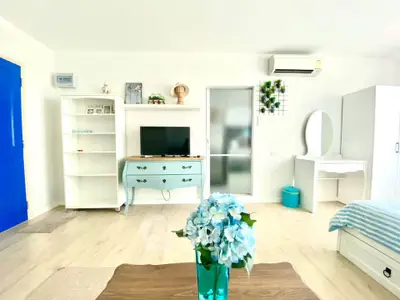 Bright and airy living room with modern decor and stylish furniture