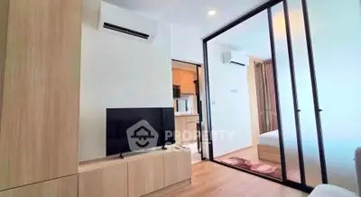 Modern apartment interior with open layout and stylish furnishings