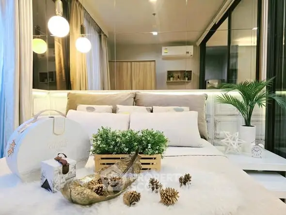 Luxurious bedroom with elegant decor and cozy ambiance