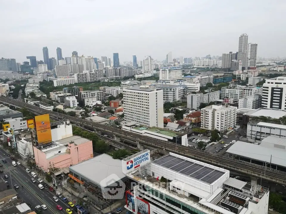 Stunning cityscape view showcasing urban skyline and modern architecture in a bustling metropolis.