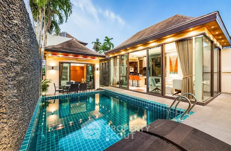 Luxurious villa with private pool and modern design, perfect for tropical living.