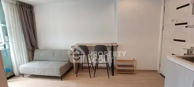 Modern living room with minimalist decor and natural light