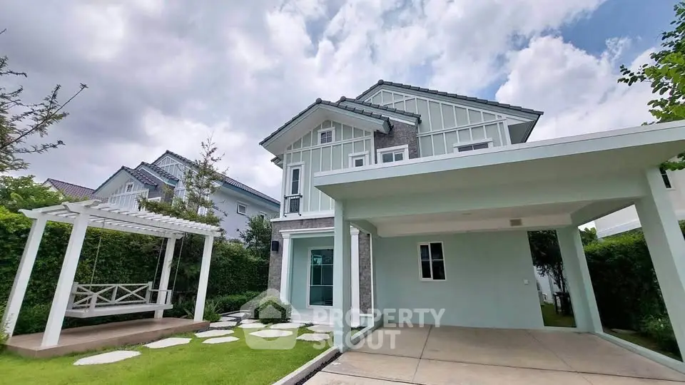 Charming modern house with spacious carport and lush garden