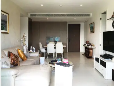 Spacious modern living room with elegant decor and comfortable seating